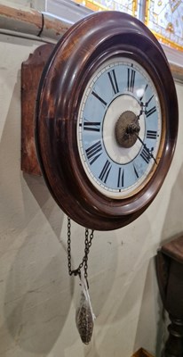 Lot 656 - An antique mahogany postmans alarm type weight...