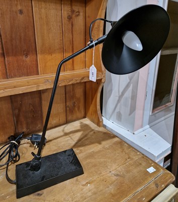 Lot 661 - A modern black industrial style light.