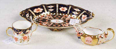 Lot 257 - A Royal Crown Derby Imari pattern oval-shaped...