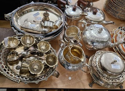 Lot 479A - A collection of EP ware to include a good...