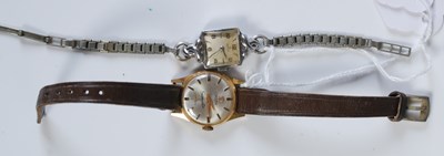 Lot 267 - A vintage ladies Omega Seamster yellow metal...