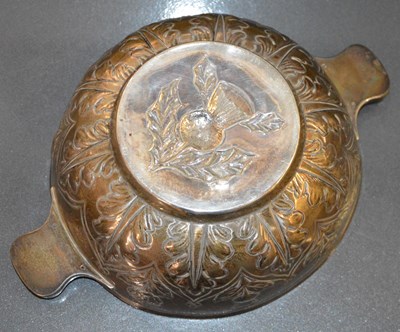 Lot 120 - A Victorian silver quaich, London 1891, makers...