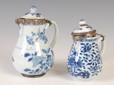 Lot 556 - Two Chinese porcelain blue and white, white...