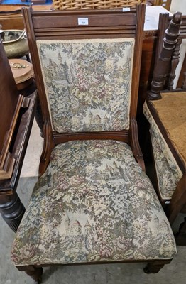 Lot 721 - A Victorian parlour suite comprising chaise...