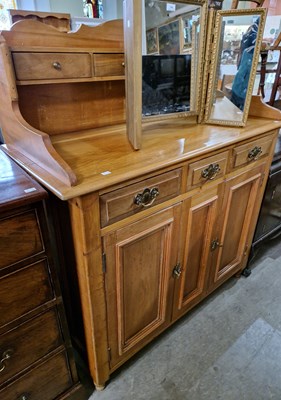 Lot 739 - A late 19th / early 20th century pine dresser,...