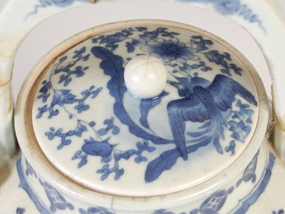 Lot 559 - A Chinese blue and white porcelain tea kettle...