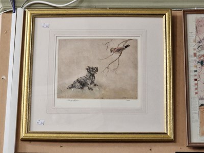 Lot 613 - Henry Wilkinson  
Jay and Scottish Terrier...