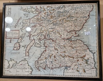 Lot 615 - An antique hand-coloured map - A New Map of...