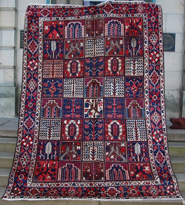 Lot 884 - A Persian Bakhtiari carpet, 20th century, the...