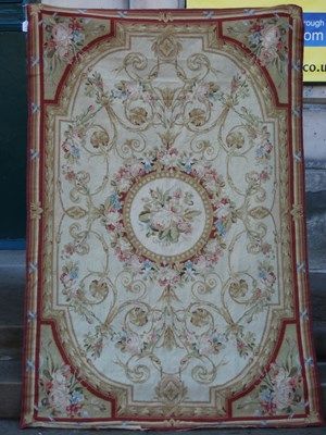 Lot 856A - An Aubusson flatweave rug / wall hanging, the...