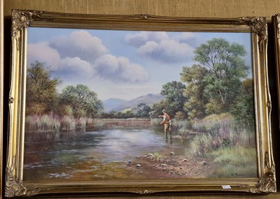 Lot 556A - W. Reeves (20th century) Fishermen oil on...