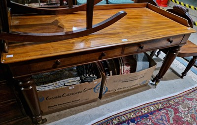 Lot 788 - A 19th century mahogany side table with raised...