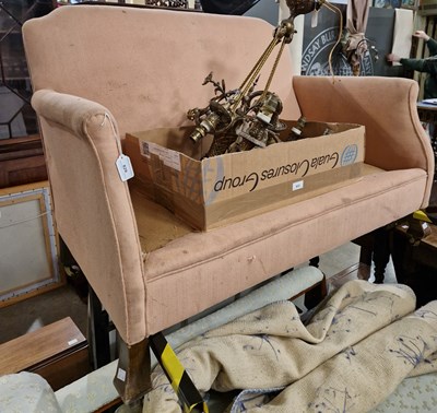 Lot 829 - An early 20th century two seat sofa of neat...