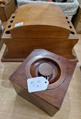 Lot 249 - A vintage Dunhill humidor 8-pipe rack holder...