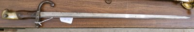 Lot 254 - A late 19th century French M1874 Gras bayonet,...