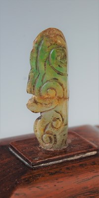 Lot 583 - A Chinese bronze archaic style Ding and wood...