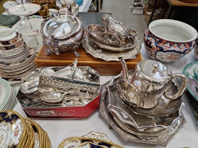 Lot 316 - A large group of EP ware to include flatware,...