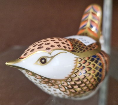 Lot 2 - A Royal Crown Derby model of a bird with...