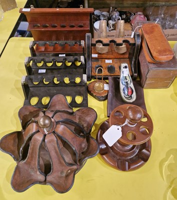 Lot 345 - A collection of assorted pipe holders to...