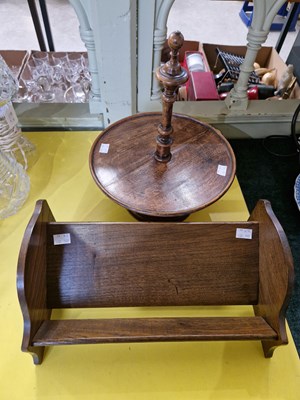 Lot 355 - A turned wooden lazy Susan, together with a...