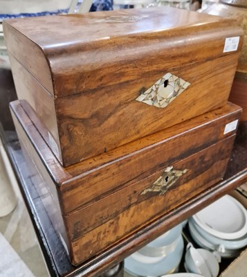 Lot 366 - A 19th century and later rosewood and...