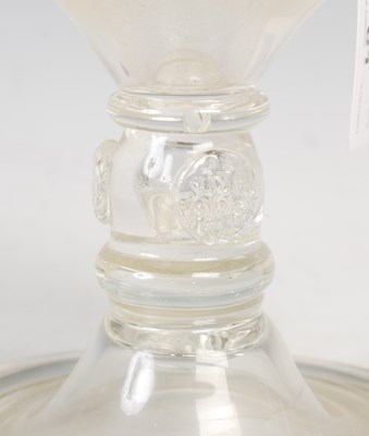 Lot 61 - A continental antique glass goblet, the bowl...