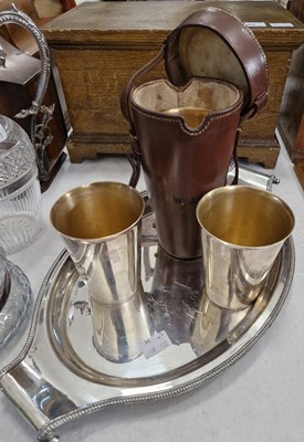 Lot 388 - A nest of six EP stacking dram beakers, by...