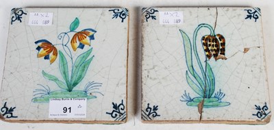 Lot 91 - Two late 18th/ early 19th century Continental...