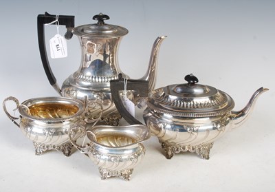 Lot 118 - An Edwardian four-piece silver tea and coffee...