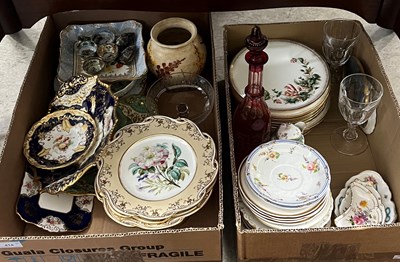 Lot 414 - Two boxes - mixed wares to include a...