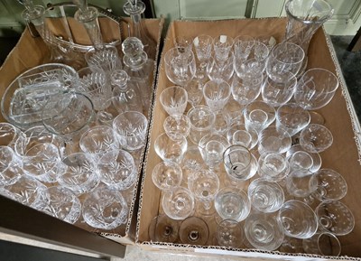 Lot 455 - Two boxes - assorted glassware.