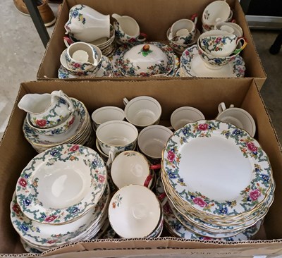 Lot 457 - Two boxes - assorted part tea / dinner wares...