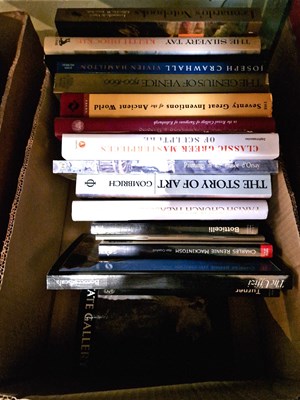 Lot 439 - A box of assorted art reference books.