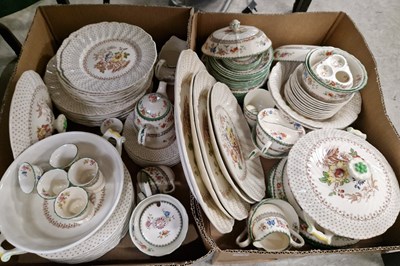 Lot 461 - Two boxes - assorted part tea / dinner wares...