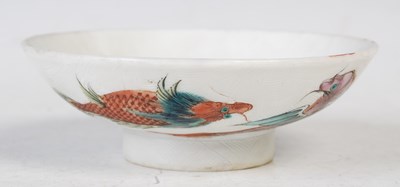 Lot 186 - A Chinese porcelain footed shallow dish, the...