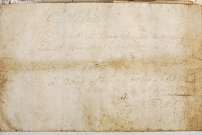 Lot 203 - An 18th century registered contract between...