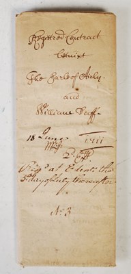 Lot 203 - An 18th century registered contract between...