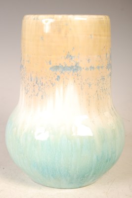 Lot 213 - A Ruskin pottery souffle glaze vase, mottled...