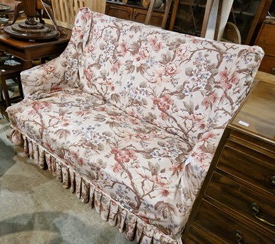 Lot 611 - A late 19th/ early 20th century two seat sofa...