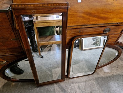 Lot 630 - A group of three 19th century mahogany wall...