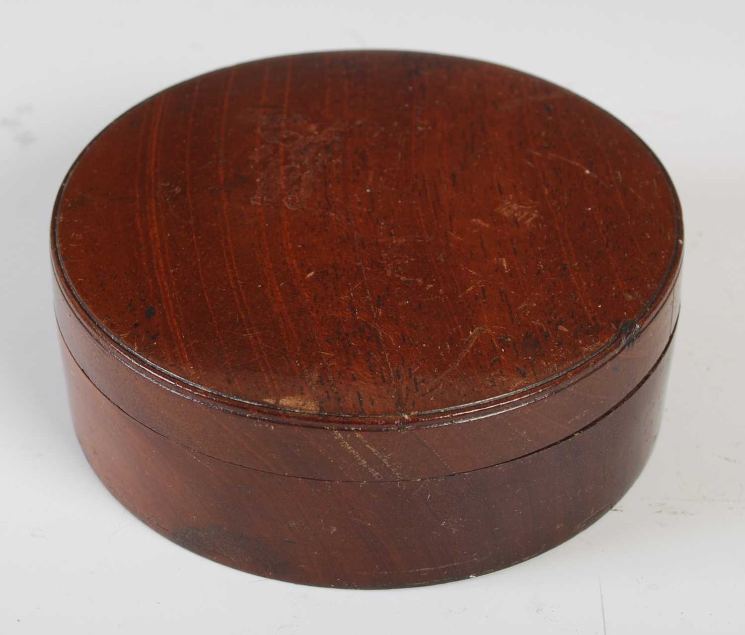 Lot 185 - An antique circular boxed hydrometer with...