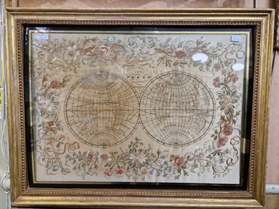 Lot 518 - A late 18th / early 19th century silkwork...