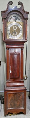 Lot 817 - A late 19th century mahogany longcase clock,...