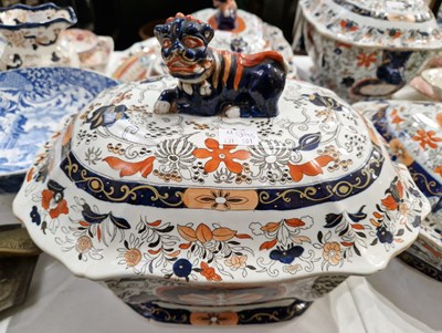 Lot 302 - A Masons Ironstone Japan pattern part dinner...