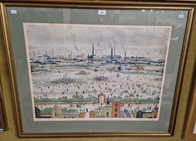 Lot 493 - After L. S. Lowry (1887-1976)  
Cityscape...