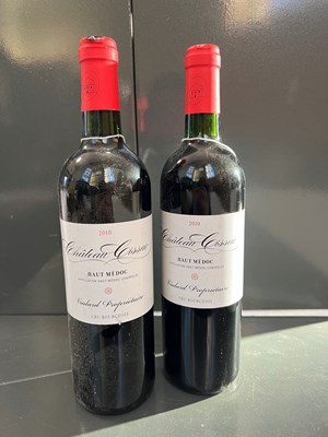 Lot 407 - Two bottles of 2010 Château Cissac, Haut Médoc,...