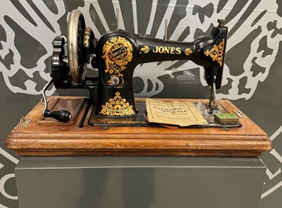 Lot 768 - A Jones Family C.S English-made sewing machine,...