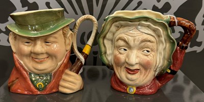 Lot 456 - Two Beswick character jugs 'Tony Weller' with...