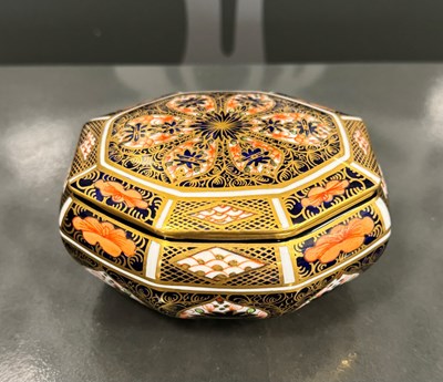 Lot 315 - A Royal Crown Derby octagonal shaped dish and...