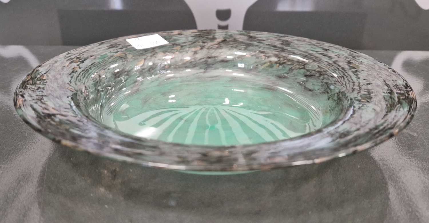 Lot 11 - A Monart glass shallow dish, probably shape YE,...